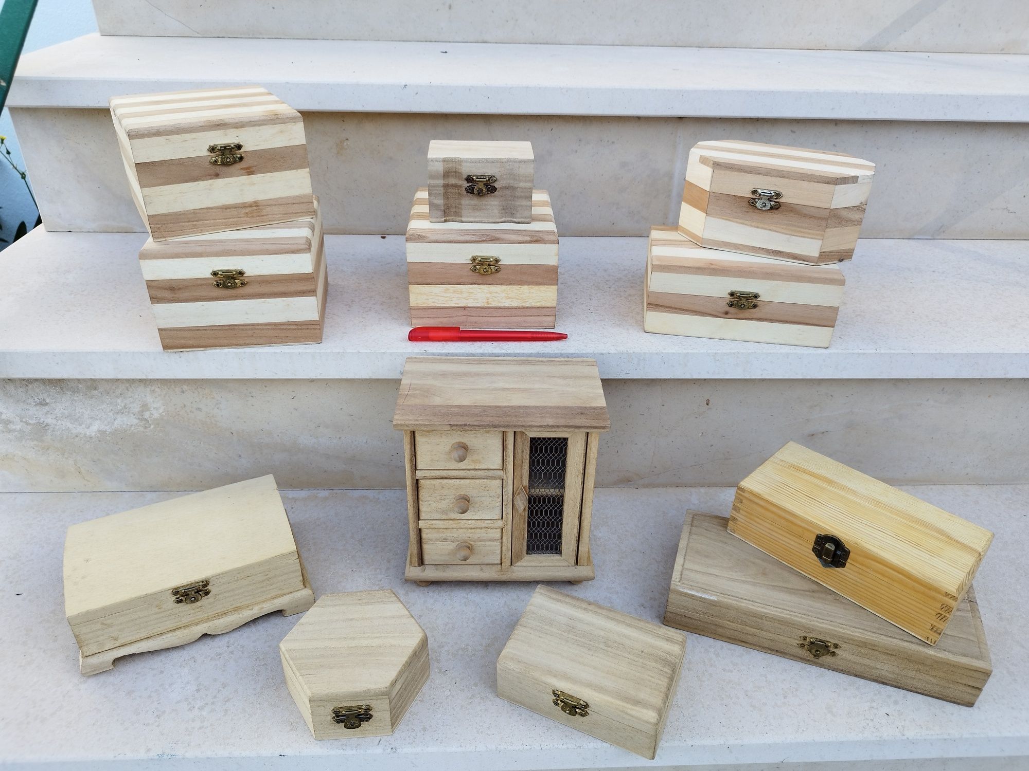 Caixas de madeira - para artesanato