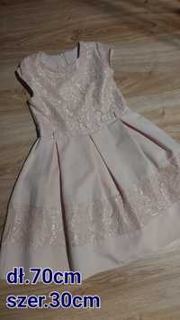 Piękna sukienka 134 święta bal wesele chrzciny okolicznościowa