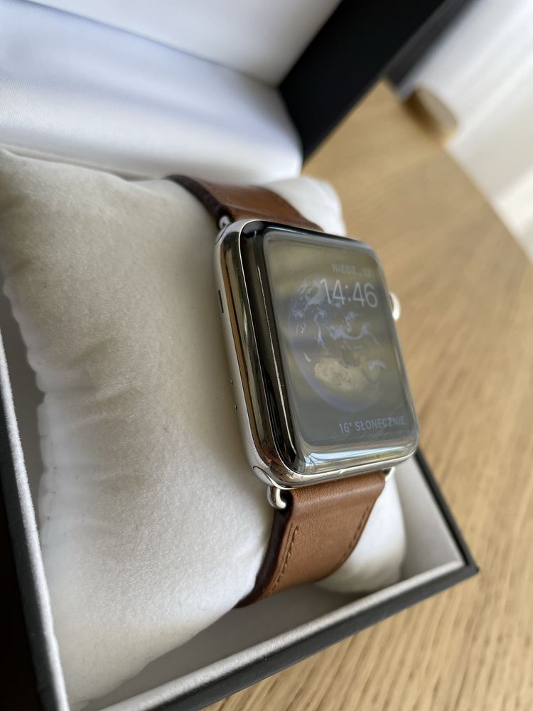Apple Watch seria 2 - rozm. 42, stal, szkło szafirowe.