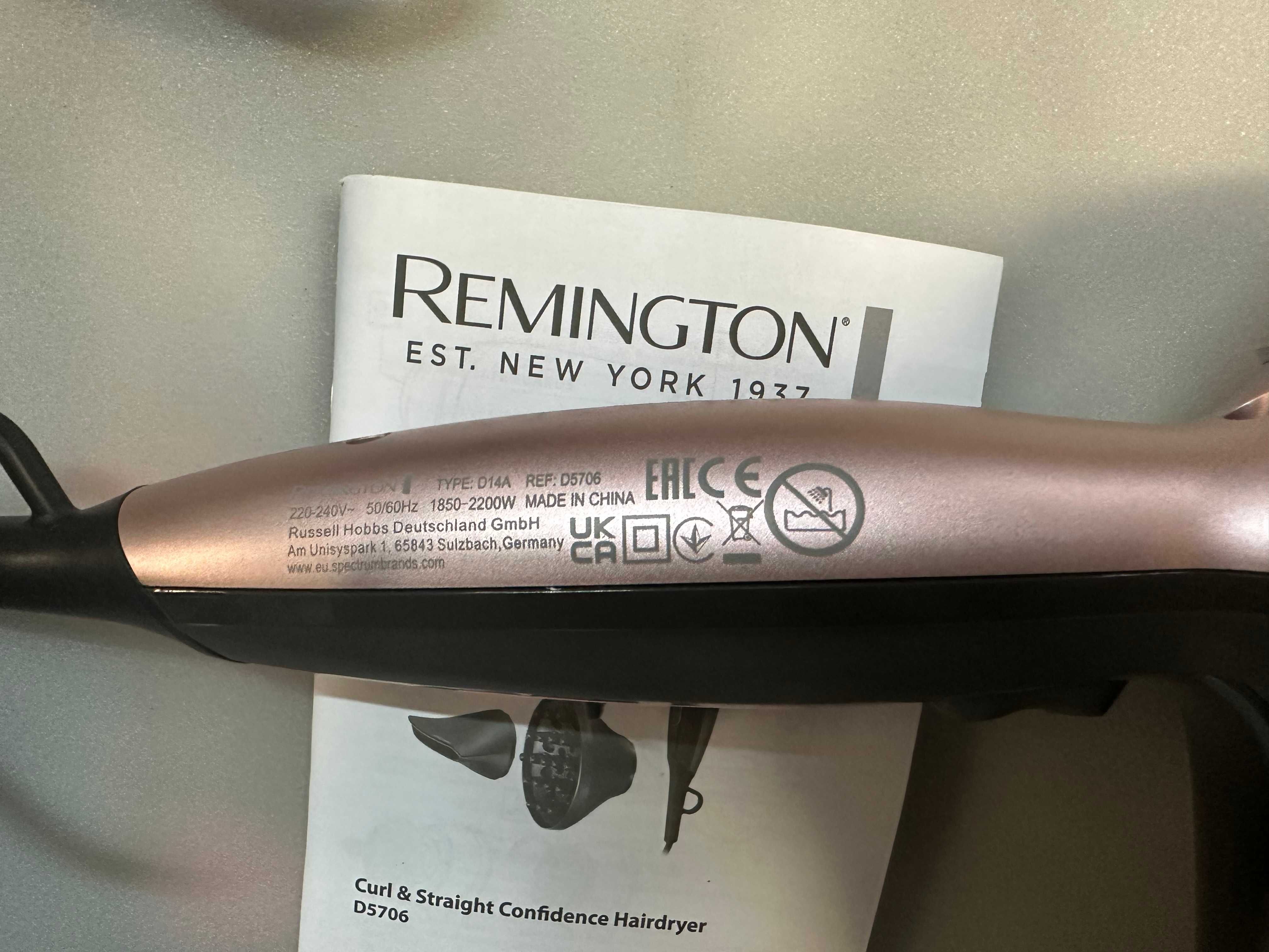 Фен Remington Curl & Straight Confidence D5706