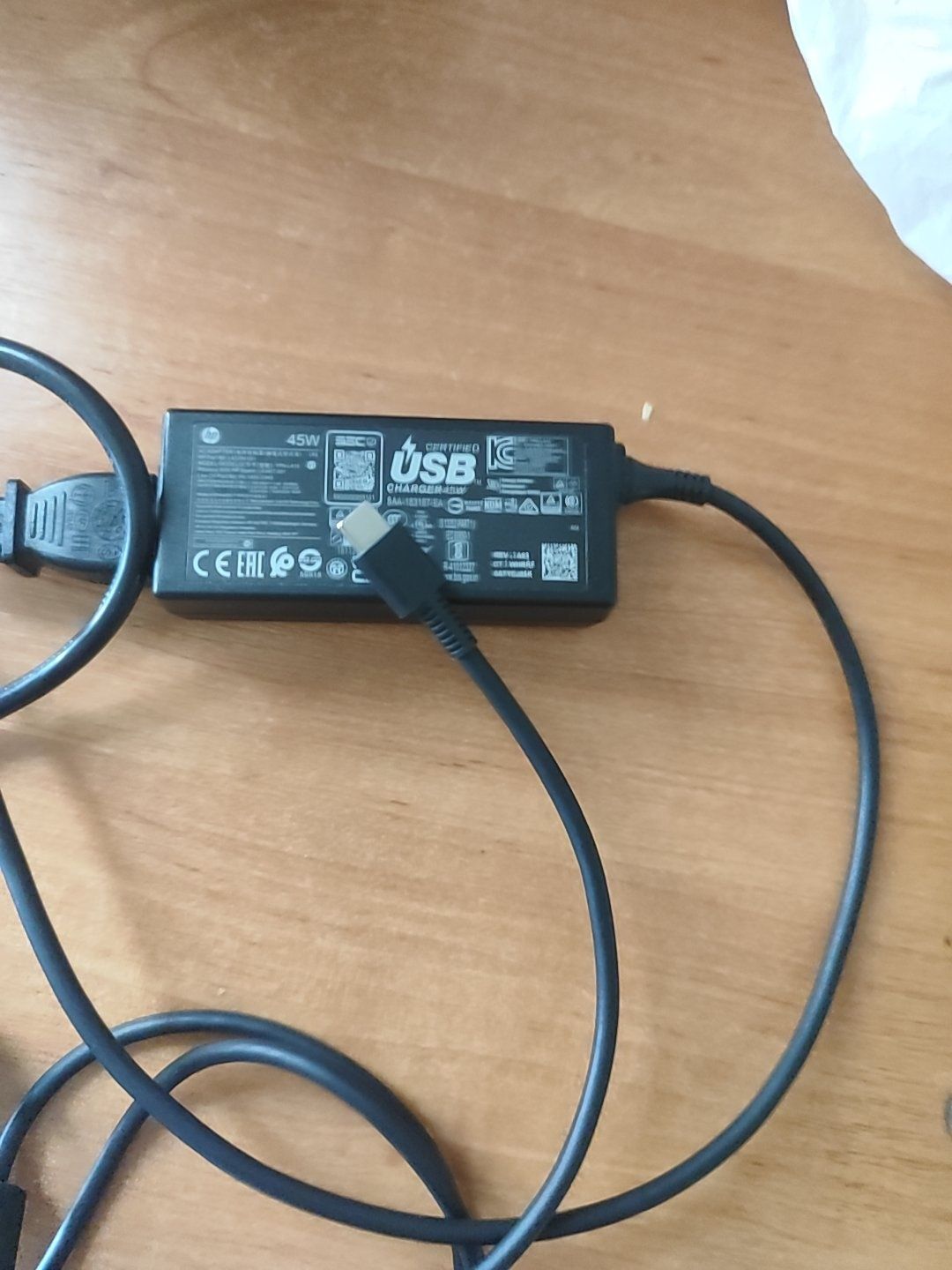 Блок Питания HP для ноутбука 45W, 15V. USB Type C