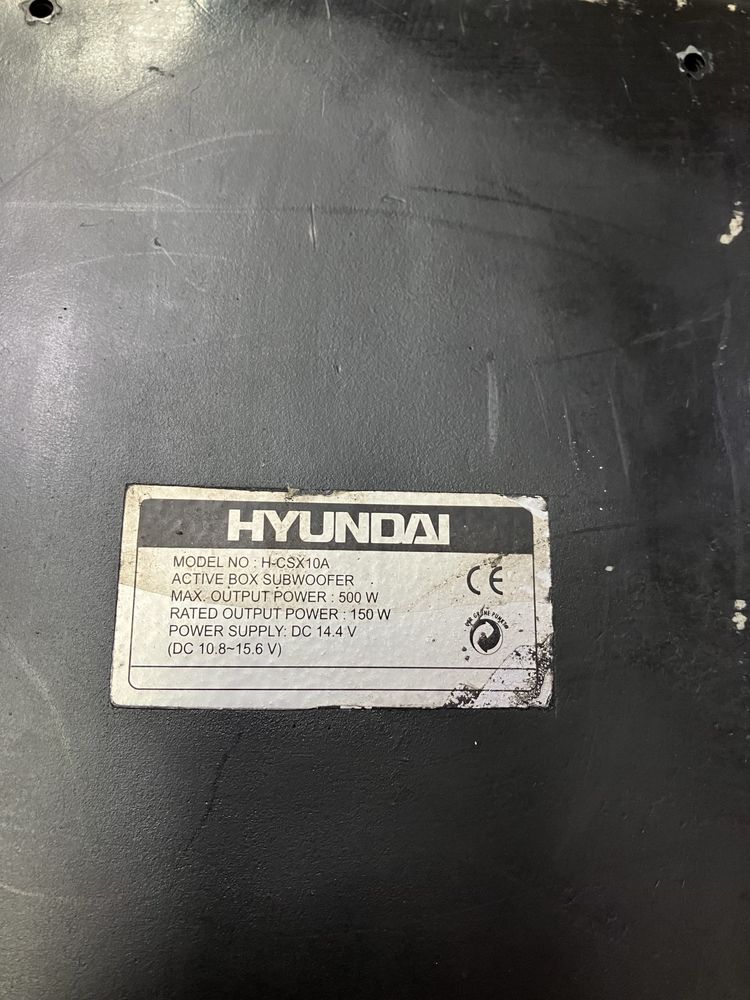 Продам саббуфер Hyndai H-CSX10A 500W