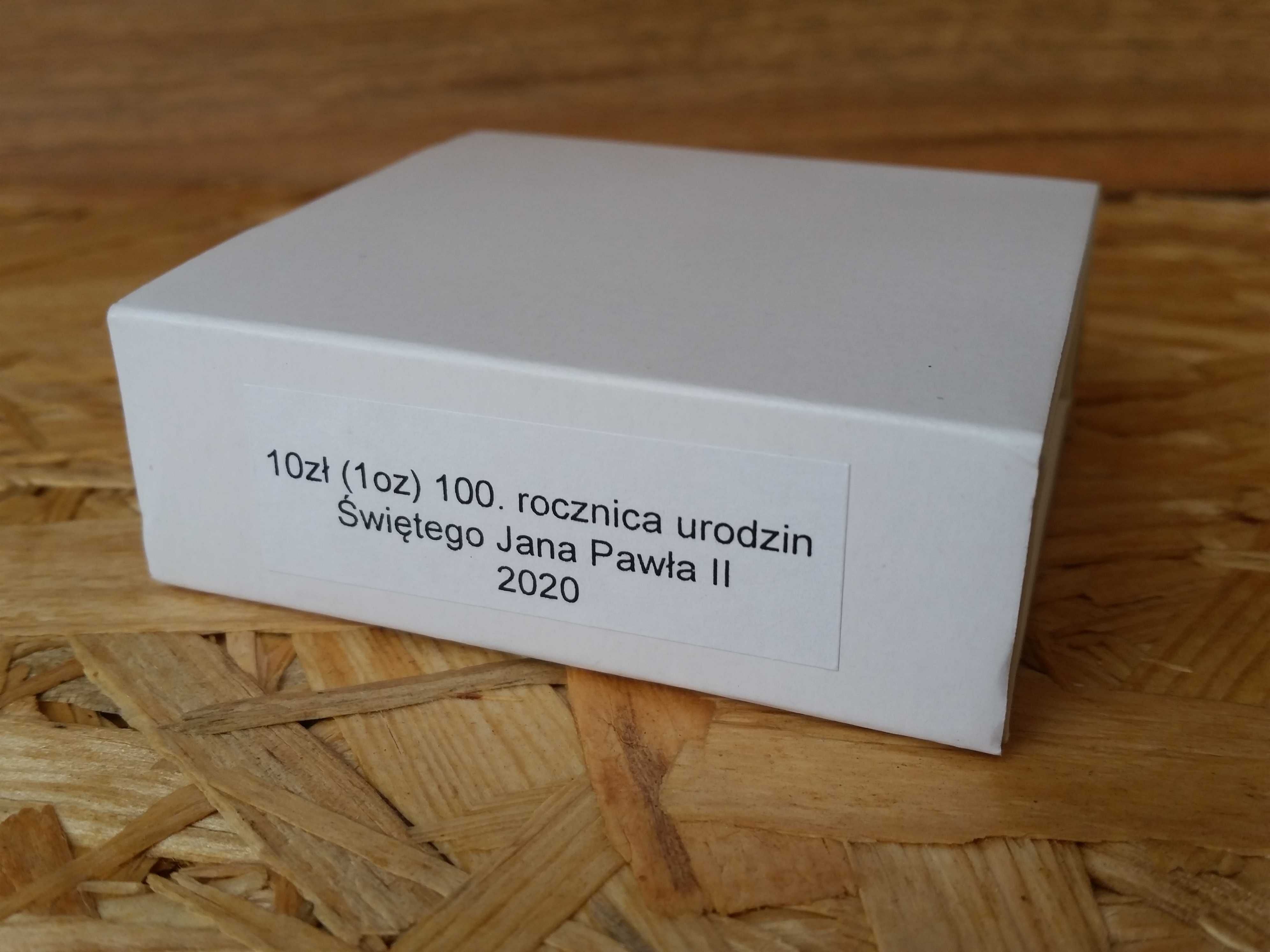 10 zł 100 Rocznica Urodzin Świętego Jana Pawła II 2020