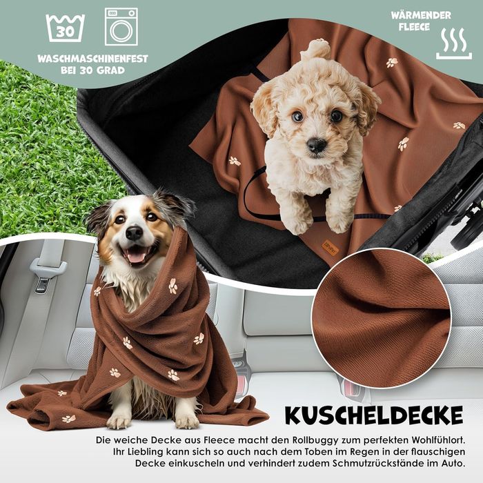 LOVPET® Wózek dla psa 2 w 1, transporter,LOVPET Wózek dla psa 2 w 1,