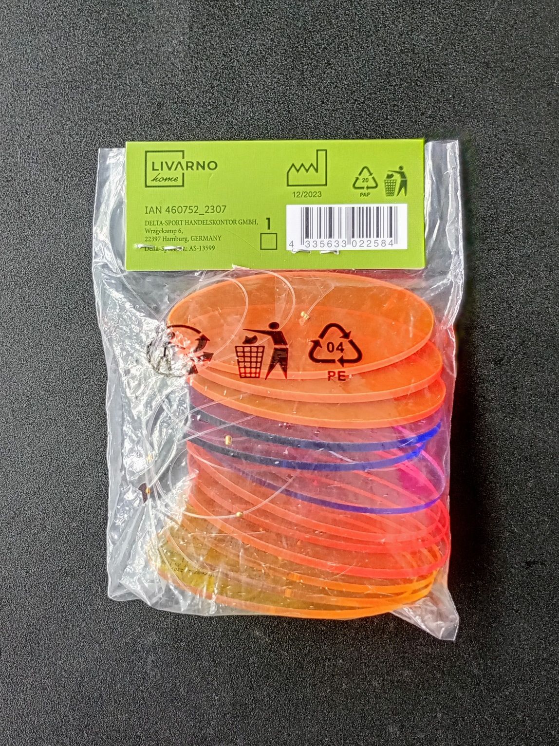 Ozdoby ogrodowe ze szkła akrylowego fluorescencyjnego / LIVARNO Home.