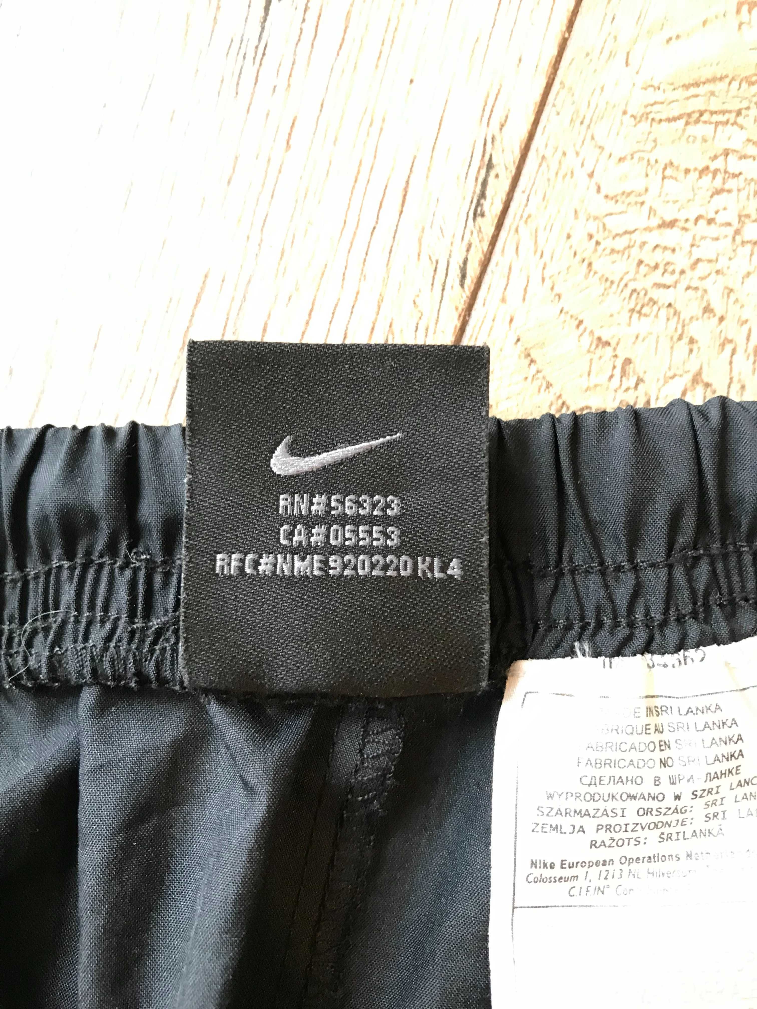 Spodnie ortalionowe z szerokimi nogawkami Nike Dri-Fit rozm. S vintage