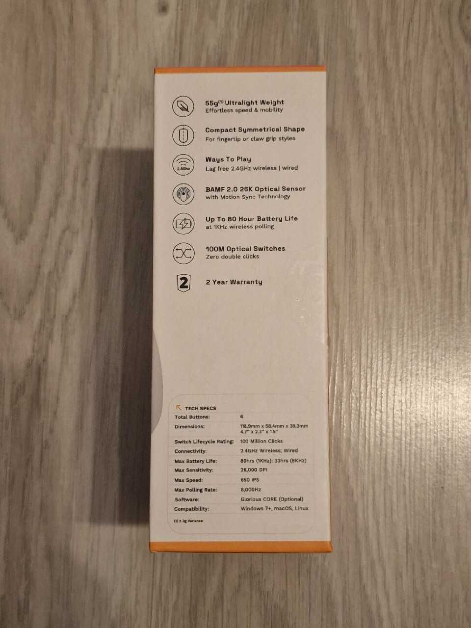 Mysz gamingowa Glorious Series 2 Pro Wireless Biała
