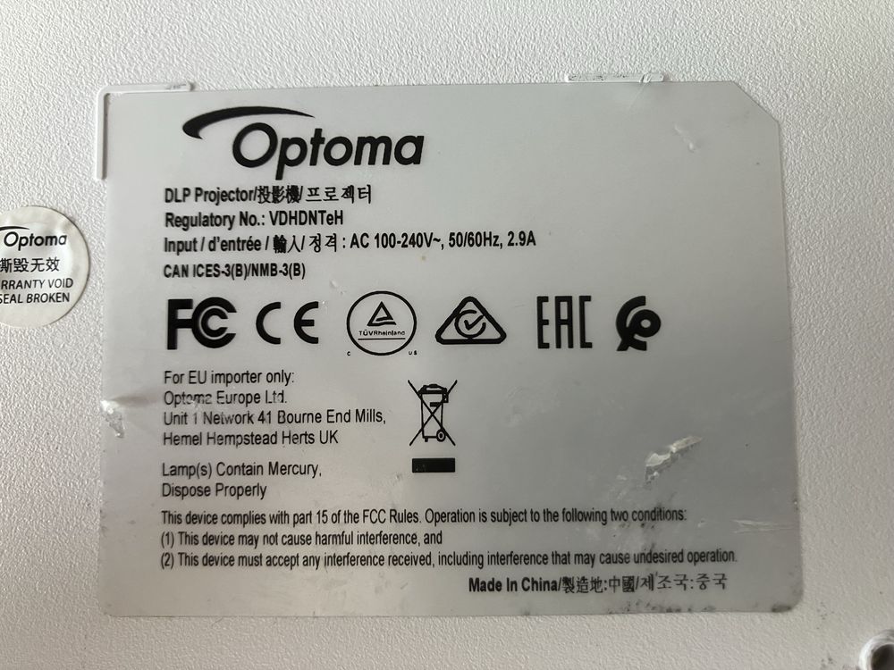 Projektor Optoma HD29He