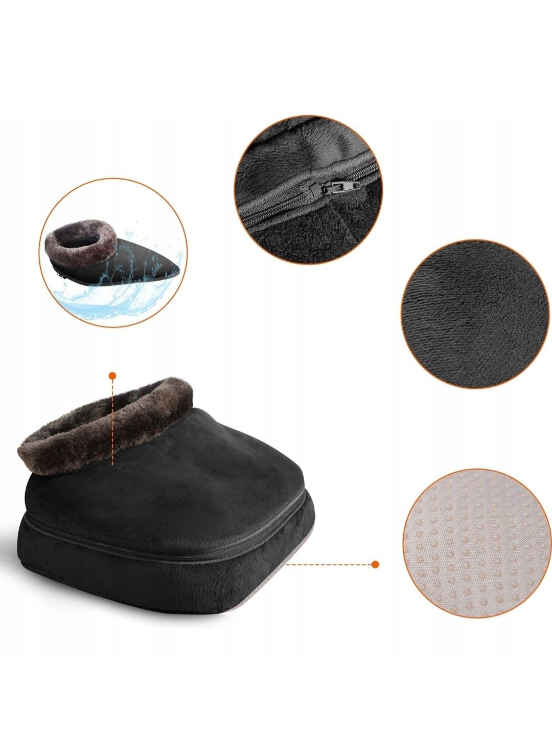 Snailax SL-522SG elektryczny podgrzewany masażer do stóp shiatsu