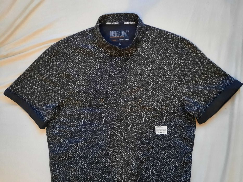 Koszula wrzorzysta z krótkimi rękawami