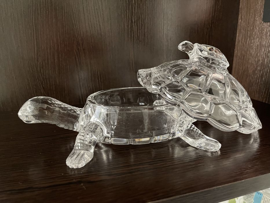 Цукерниця Доза черепаха кришталь Bohemia Boxes 265 мм (86)