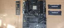 płyta MSI b550 gaming, procesor AMD Ryzen 7 5700X ram 32 GB Corsair