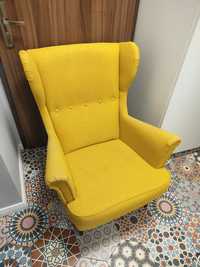 Fotel uszak z Ikea żółty