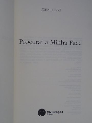 Procurai a Minha Face de John Updike