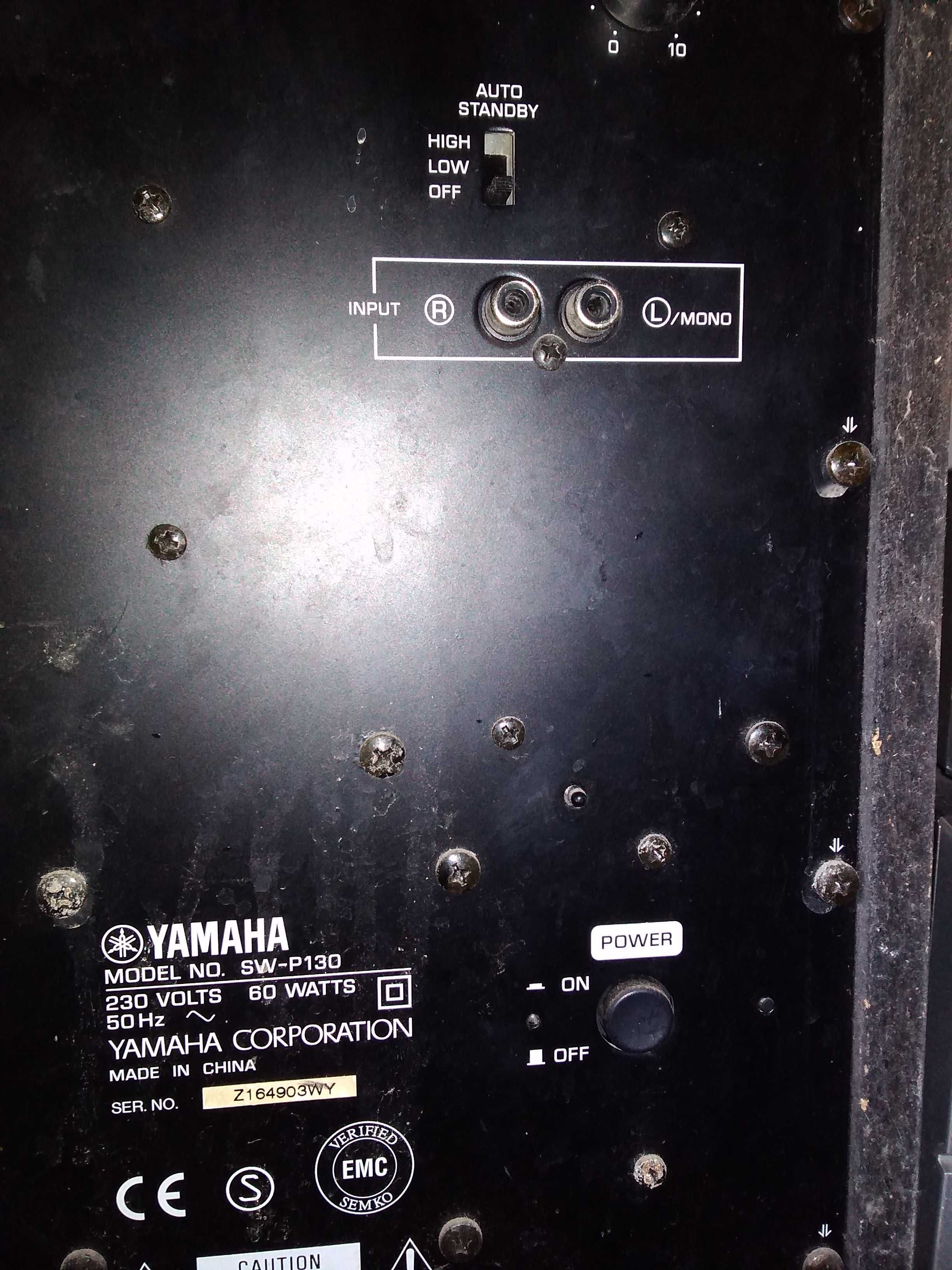 Amplituner yamaha AV SW-P130 RX-V661 HTR-563 CD subwoofer aktywny