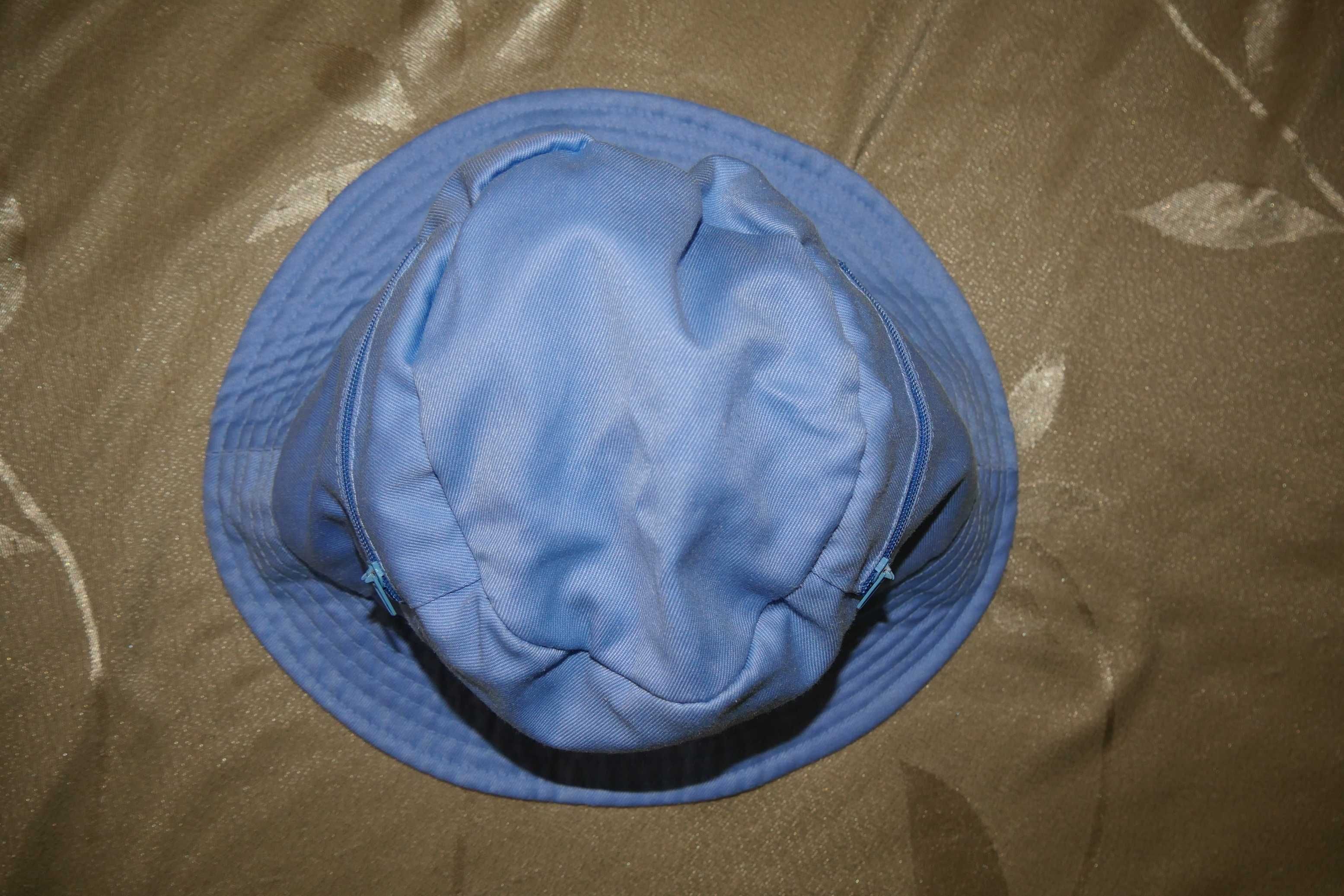 Kapelusz kapelusik niebieski bawełniany turystyczny 58 – 60 cm M 38