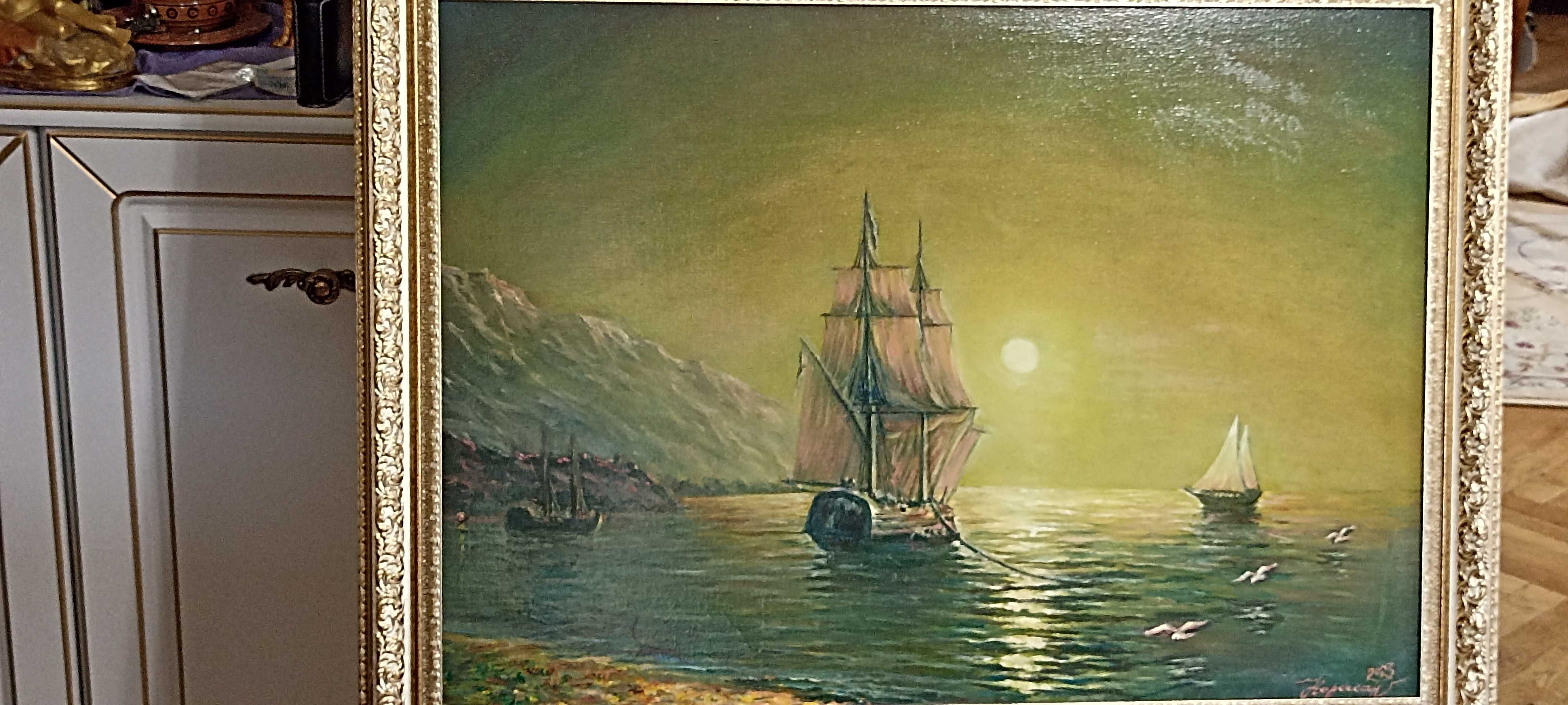 Картина на полотні " Тихе море "  (60х80)