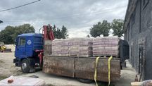 Цемент м500. Пісок. Щебінь. Відсів. Маніпулятор. Екскаватор