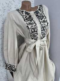 Натуральна вишита сукня в стилі Zara, український мотив, вишиванка