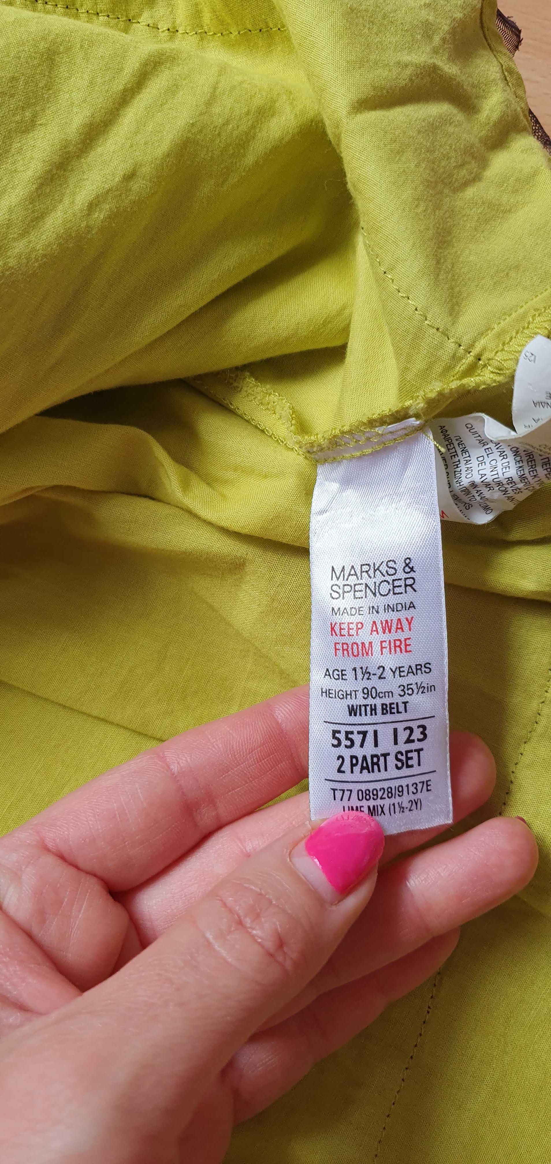 Śliczna wizytowa sukienka firmy Marks&Spencer rozmiar 90cm