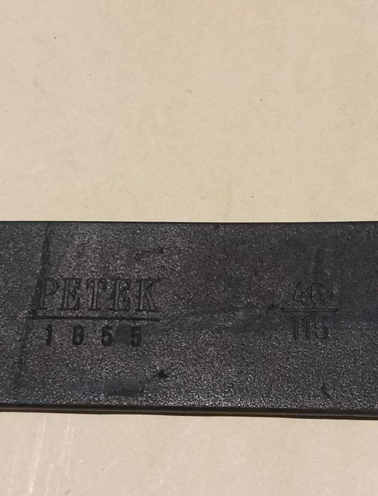 Мужской кожаный ремень "Petek". Оригинал. Цвет - зелёная олива. Новый.