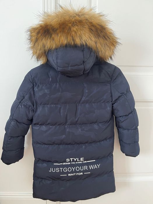 Zimowa kurtka parka chłopięca