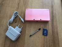 Konsola Nintendo 3DS Różowa + akcesoria