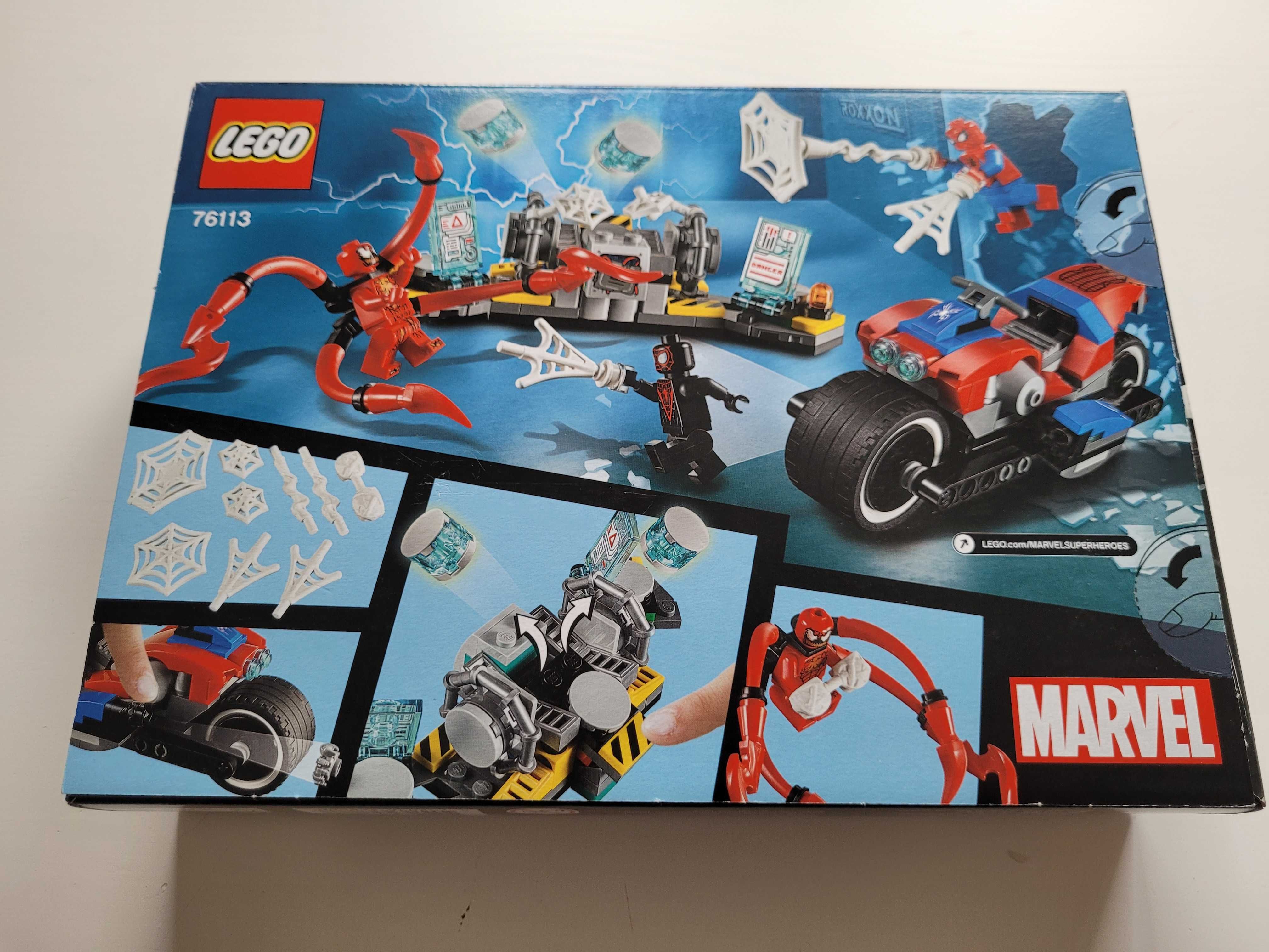 Lego 76113 Super Heroes Pościg motocyklowy Spider-man'a nowy