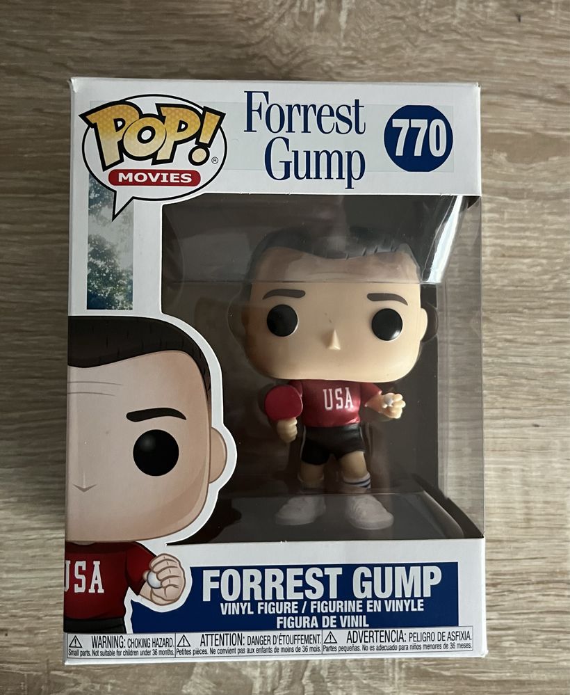 Forrest Gump Funko Pop Figure, com caixa