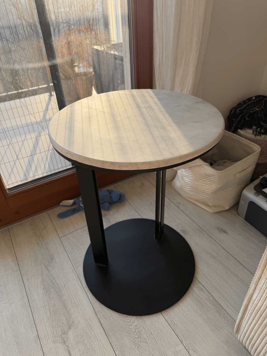 Stolik kawowy pomocniczy marmur