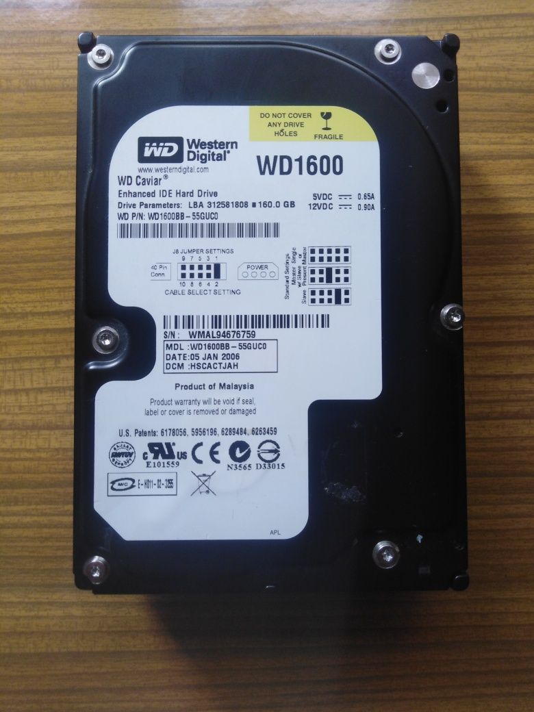 Dysk twardy WD1600  160gb