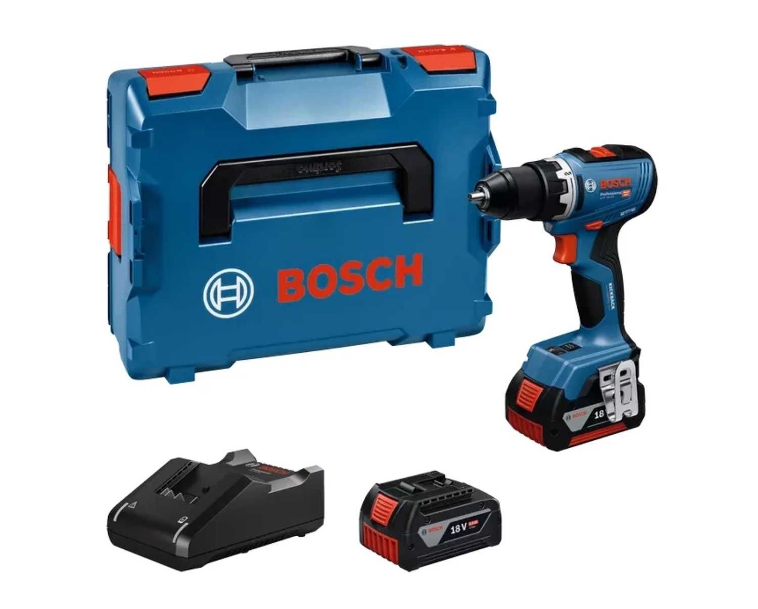 Bosch GSR 18V-65 C Wiertarko-wkrętarka 18V Zestaw 2x5.0Ah L-BOXX