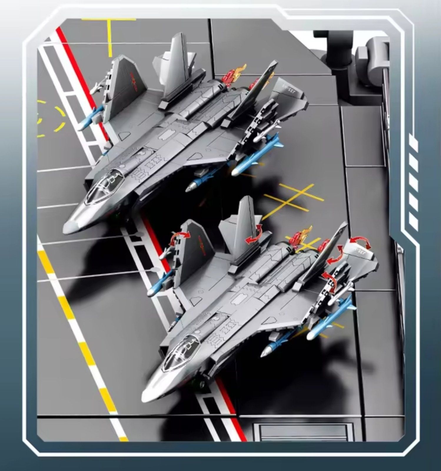 Конструктор самолёт F 35 боевой истребитель 621 шт блоков Lego