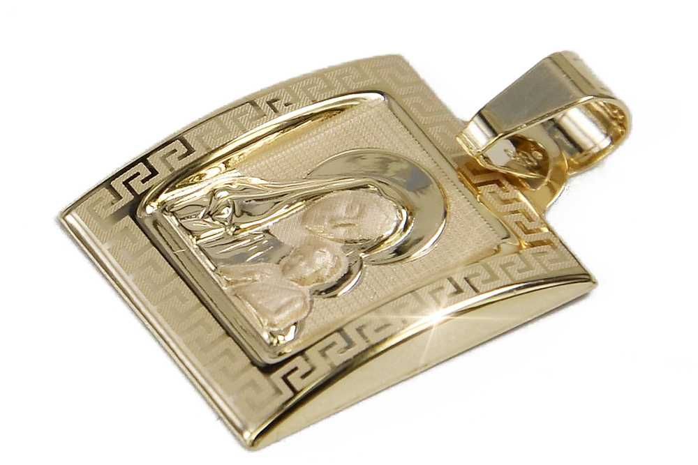 Złoty medalik z żółtero złota 14k 585 Bozia pm001y Wrocław