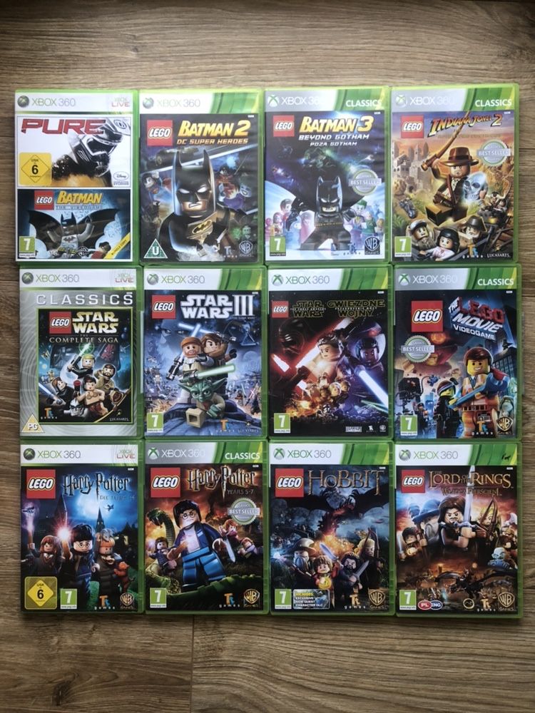 Gry Gra Lego Xbox 360 Marvel Heroes Batman Star Wars Movie Piraci