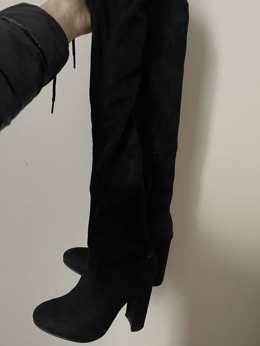 Замшеві ботфорти 36 розмір