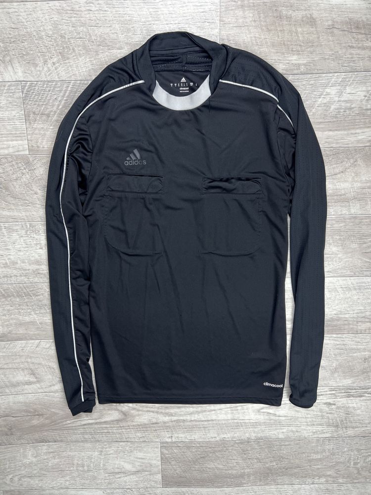 Adidas кофта судейская S размер футбольная для арбитра чёрная