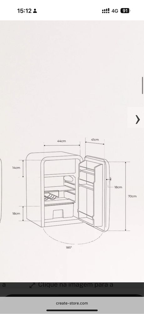 Frigorifico CREATE estilo SMEG