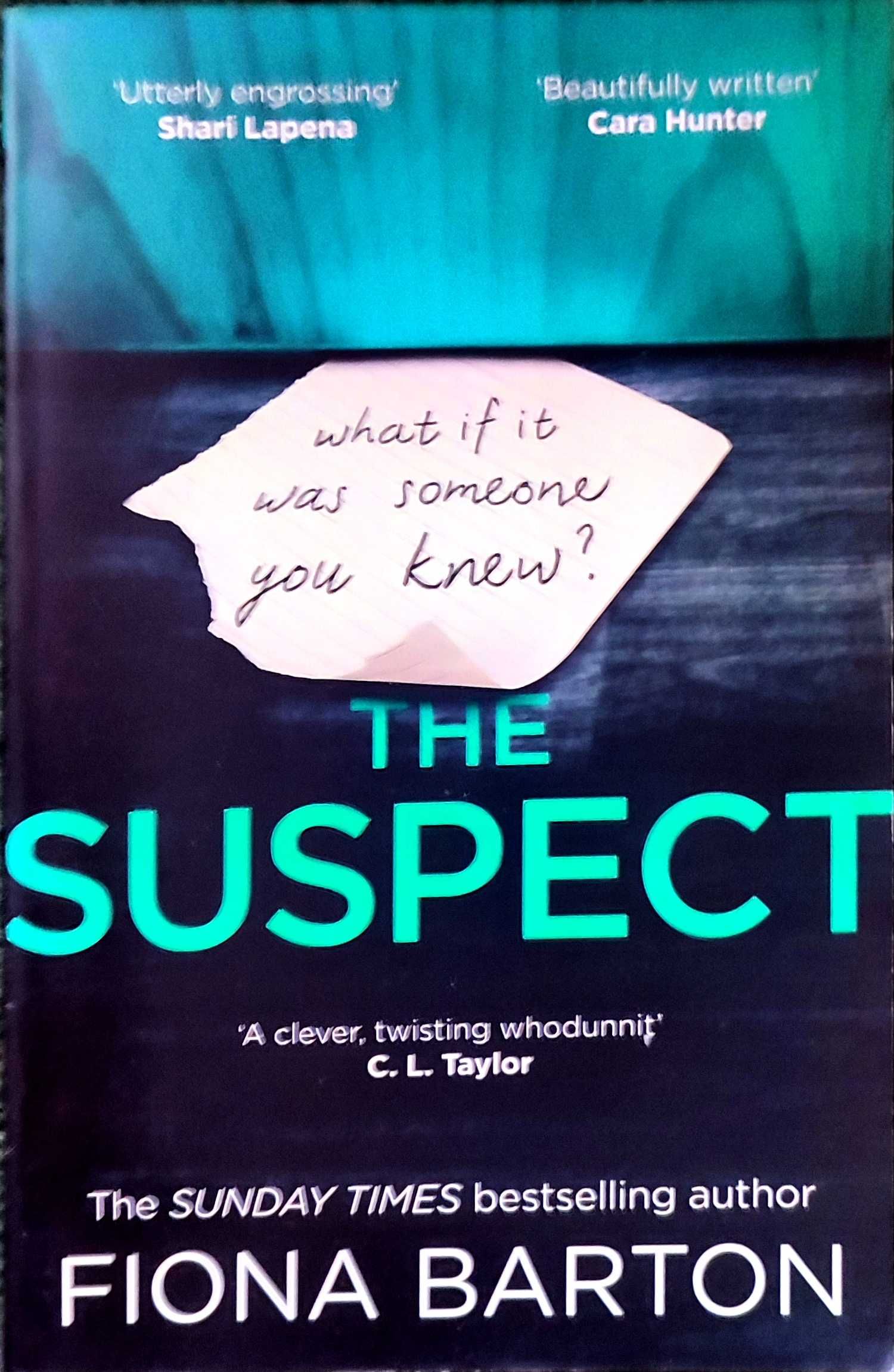 "Suspect" Fiona Barton