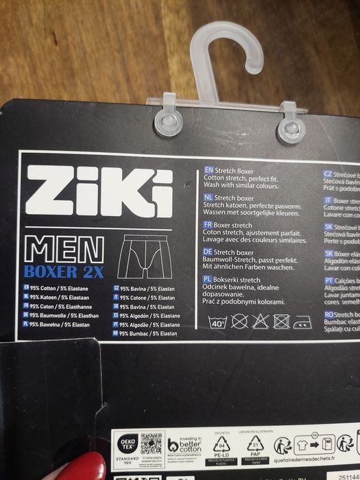 Ziki Men bokserki męskie 2 pak turkus  rozmiar XS