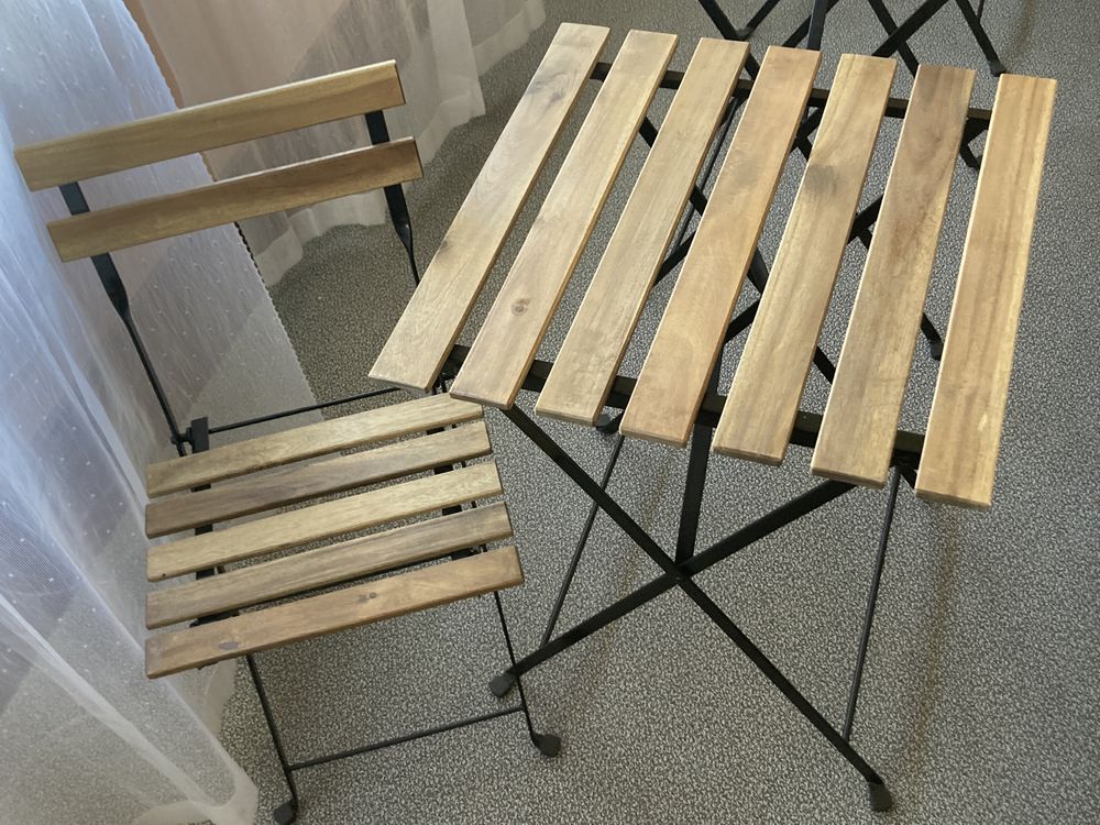 Conjunto Ikea Tarno 2 cadeiras 1 mesa esplanada