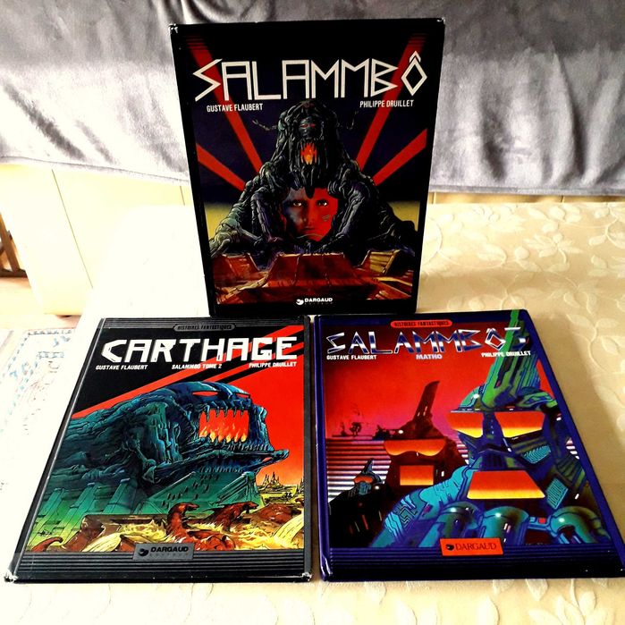 Livros BD - Philippe Druillet - Lone Sloane - Salammbô 1, 2 e 3