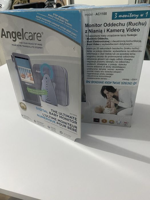 Monitor oddechu niania kamera video 3w1 angelcare ac1100