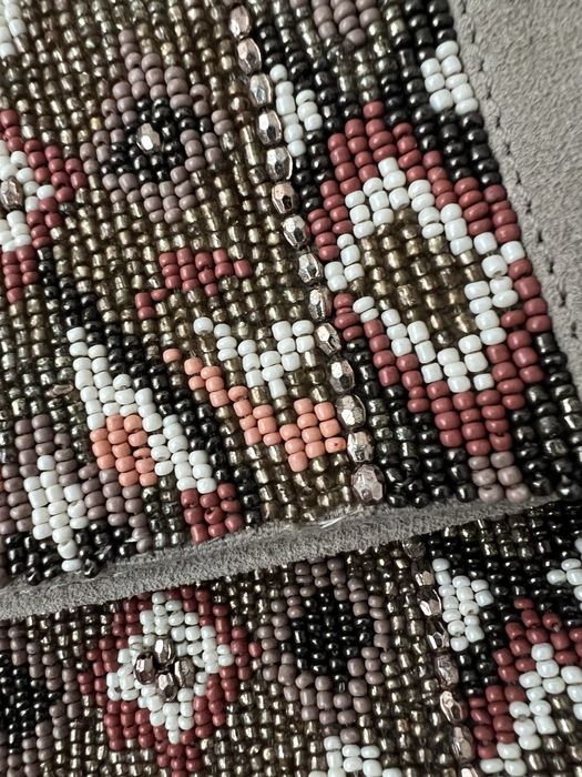 Клатч в стиле бохо. Натуральна замша