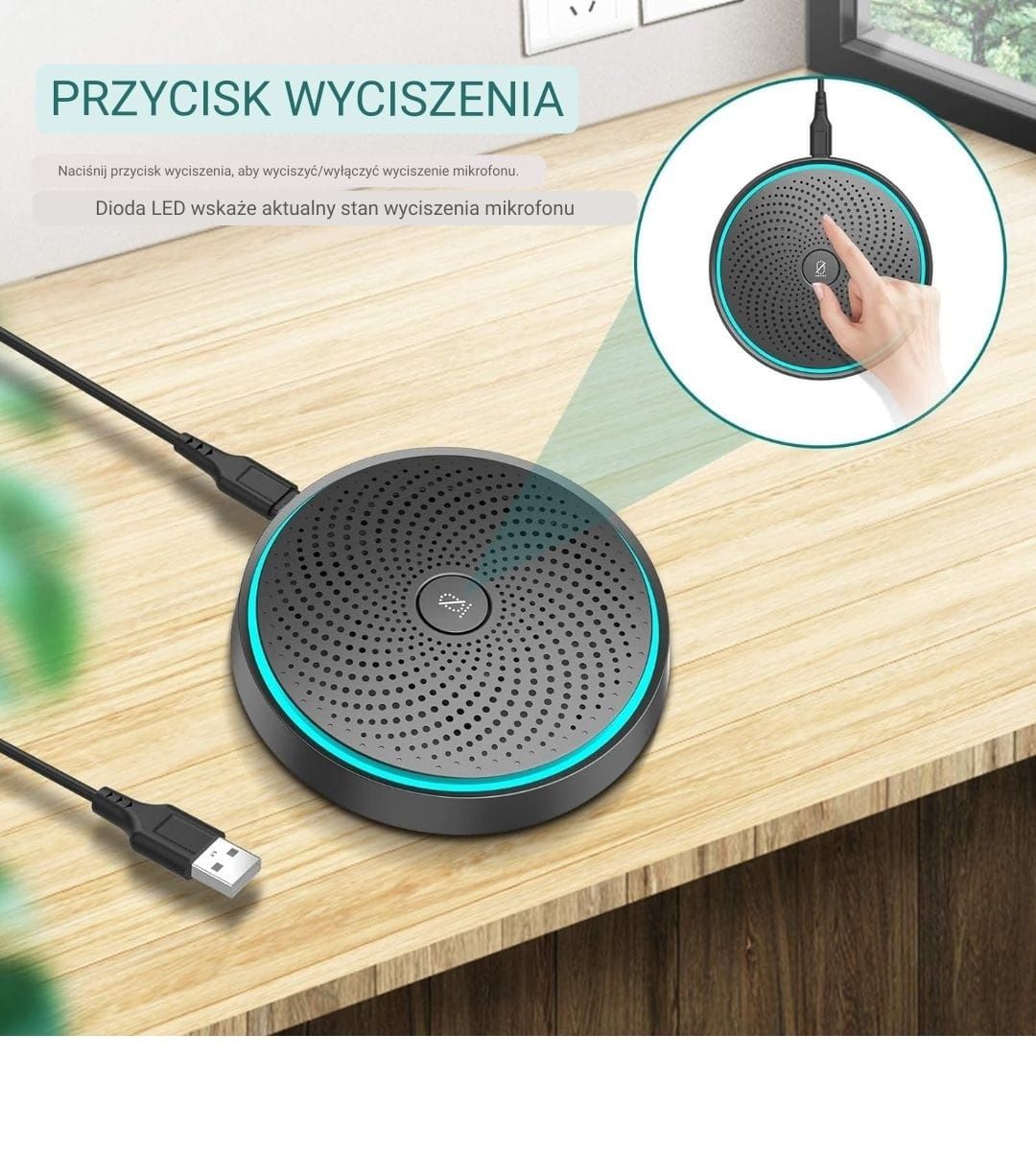 Mikrofon USB 360°