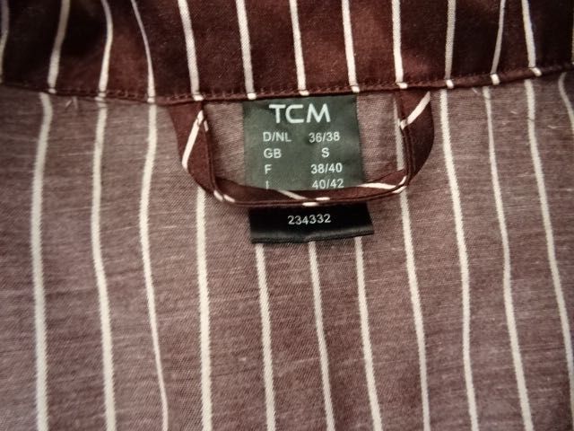 TCM piżama satynowa w paski S-M