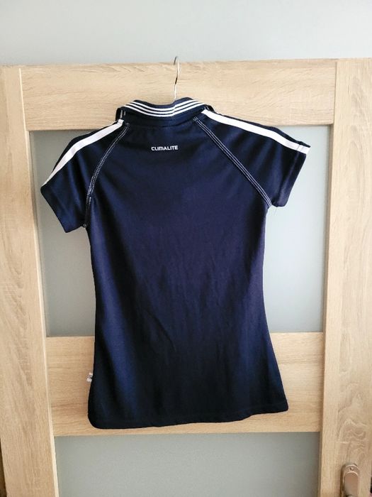 Granatowa koszulka Polo Adidas M damska