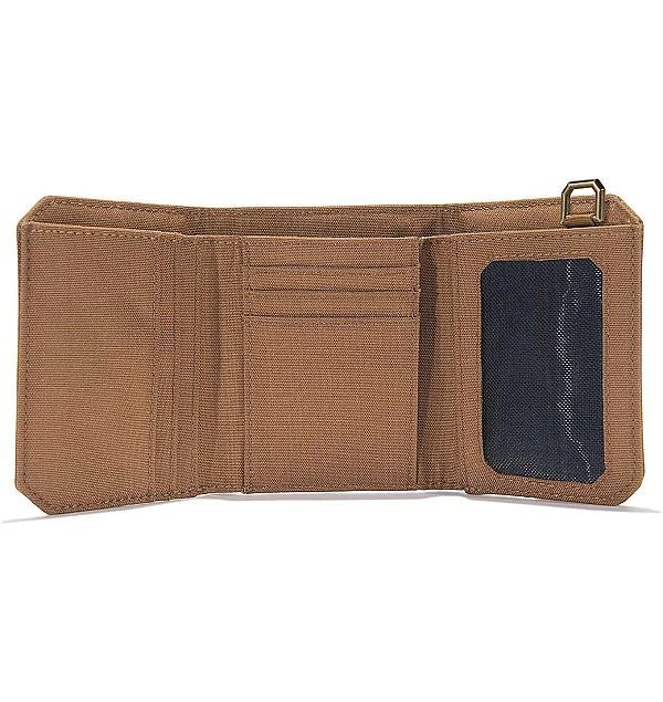 Portfel Carhartt Nylon Duck Trifold Wallet CARHARTT BROWN
