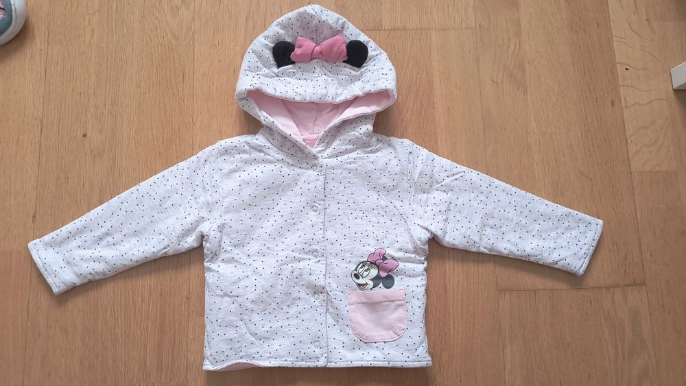 Ciepła bluza kurteczka r 80 Disney Cool club