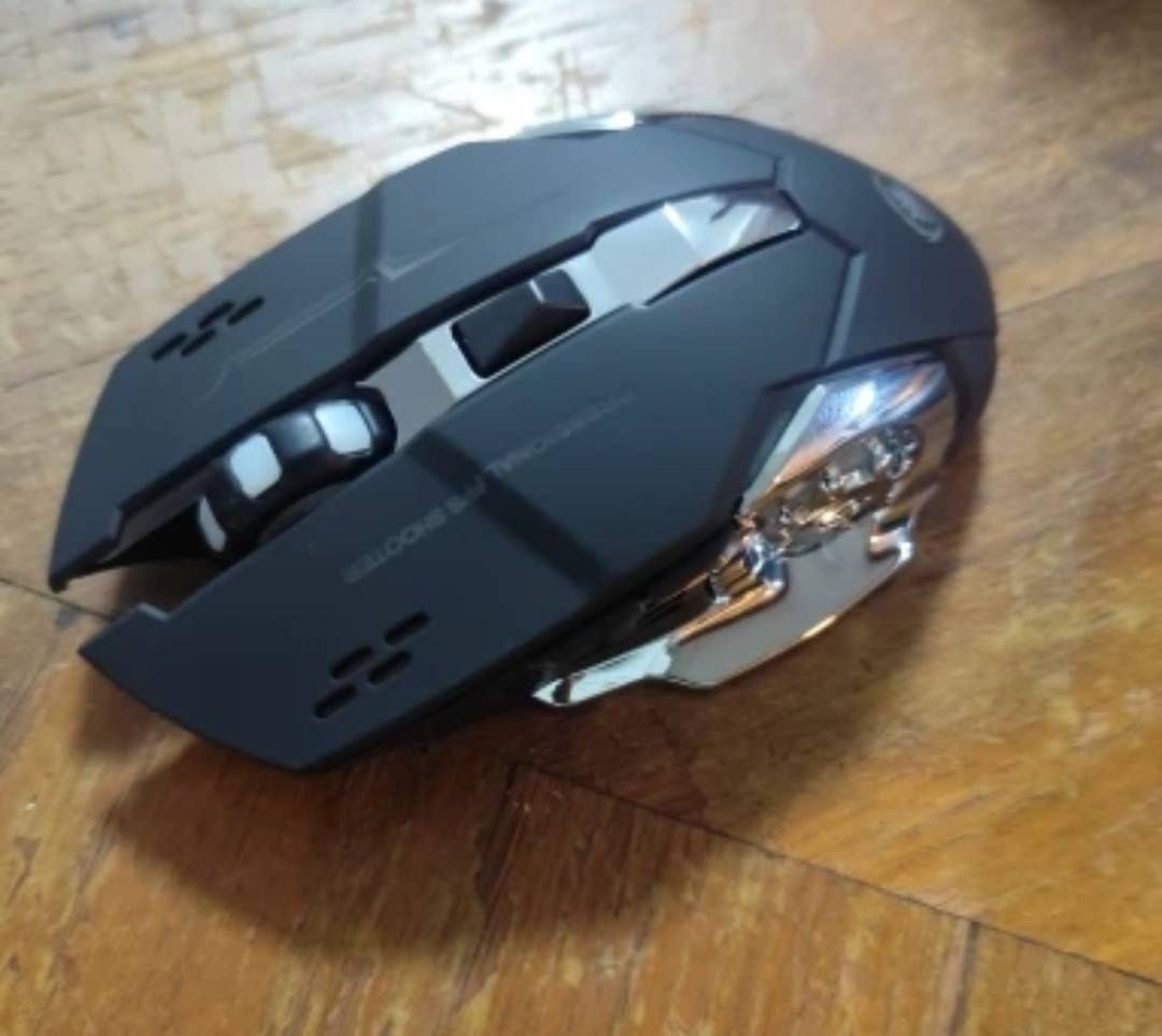 Мышь беспроводная игровая с подсветкой T-Wolf Q13 Black
